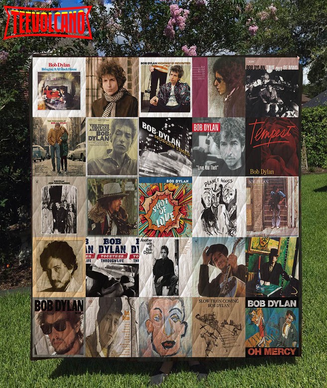 Bob Dylan Albums 3D Quilt Blanket