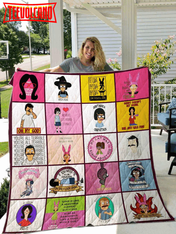 Bobs Burger 3D Quilt Blanket