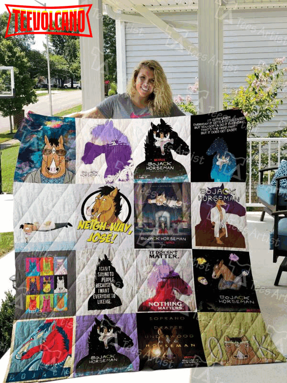 Bojack Horseman 3D Customized Quilt Blanket