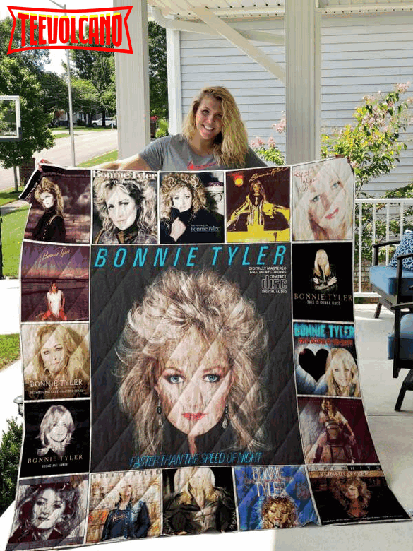 Bonnie Tyler 3D Customized Quilt Blanket