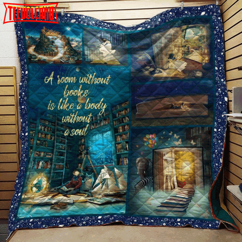 Book Like Body 3D Customized Quilt Blanket