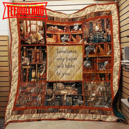 Book Only Paper Will Listen To You 3D Customized Quilt Blanket