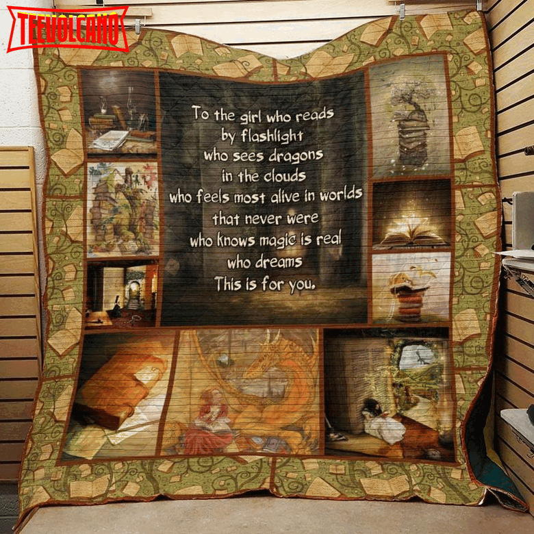 Book Quotes 3D Customized Quilt Blanket