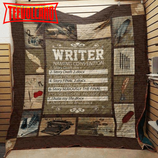 Book Writer Convention 3D Customized Quilt Blanket