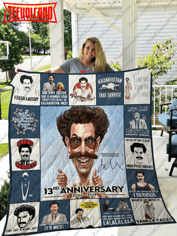 Borat 3D Customized Quilt Blanket