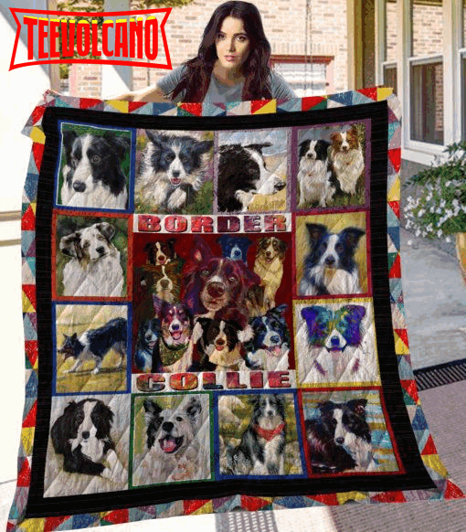 Border Colliem4 3D Customized Quilt Blanket