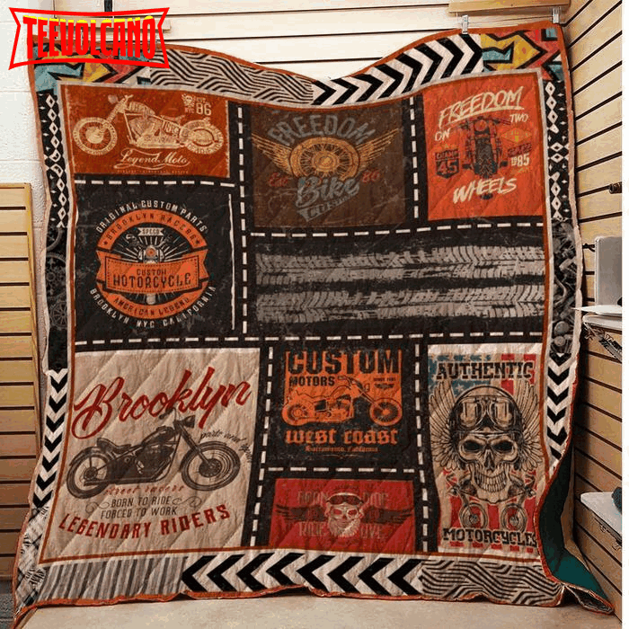 Born To Ride 3D Customized Quilt Blanket