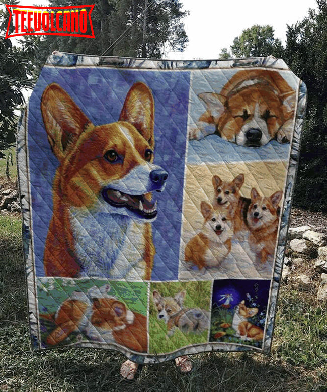 Boss Corgi 3D Customized Quilt Blanket