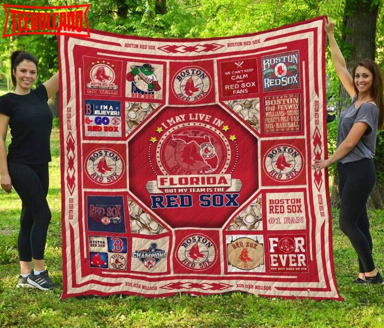 Boston Red Soxflorida 3D Customized Quilt Blanket