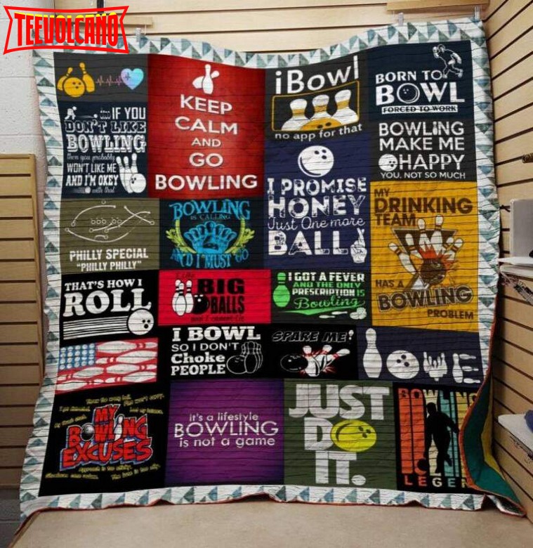 Bowling Roll 3D Customized Quilt Blanket