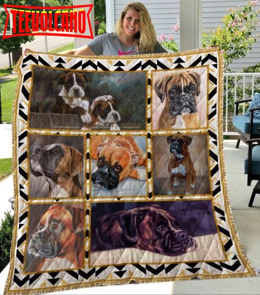 Boxer A Day Without You 3D Quilt Blanket