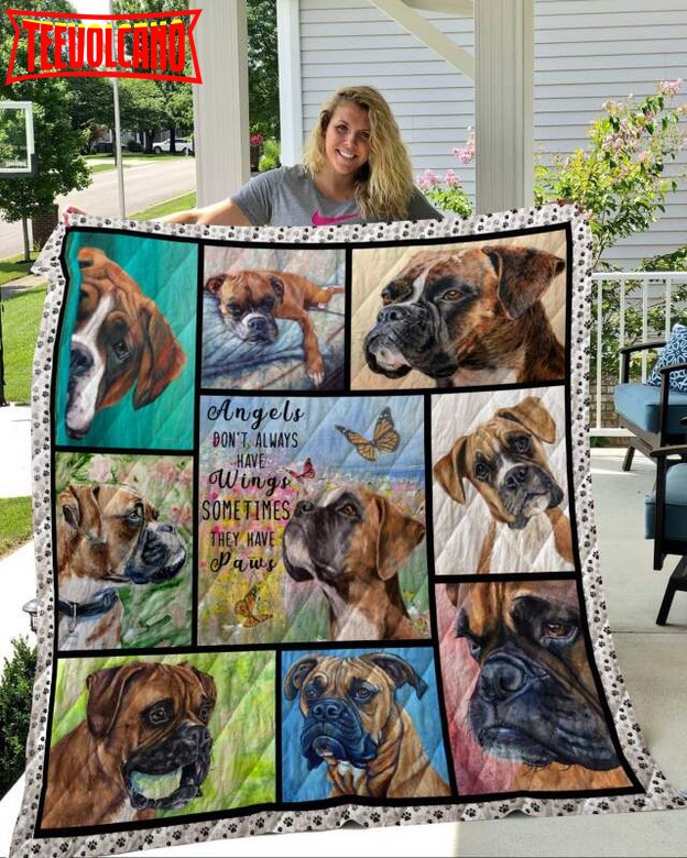 Boxer All Over Print 3D Quilt Blanket