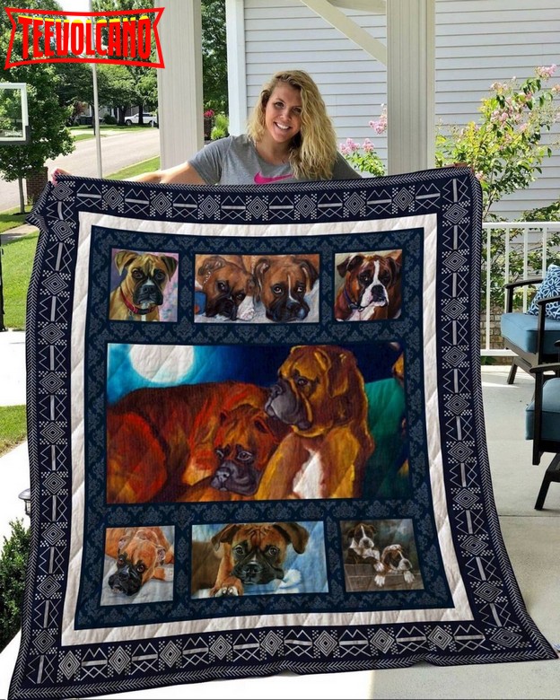 Boxer My Cute Dog 3D Quilt Blanket