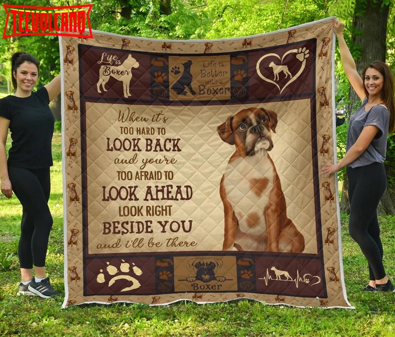 Boxer Paw 3D Quilt Blanket