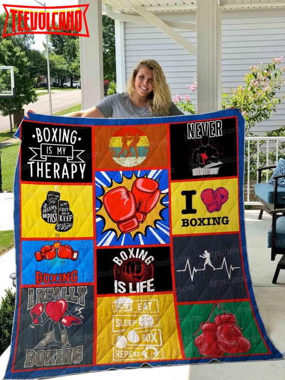 Boxing 3D Quilt Blanket