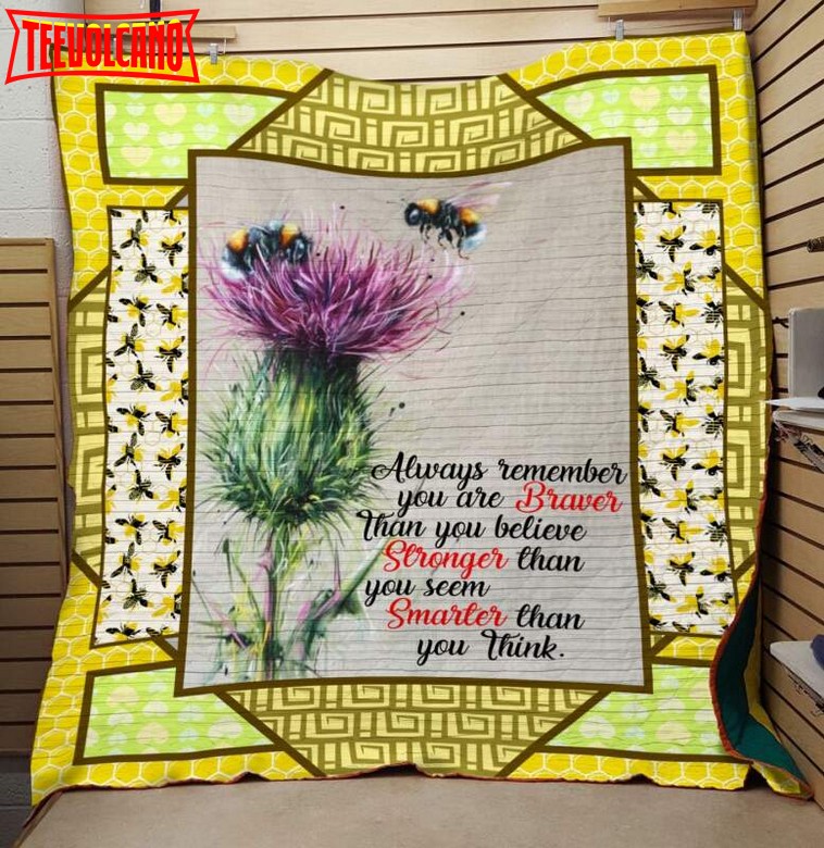 Braver Bee 3D Customized Quilt Blanket