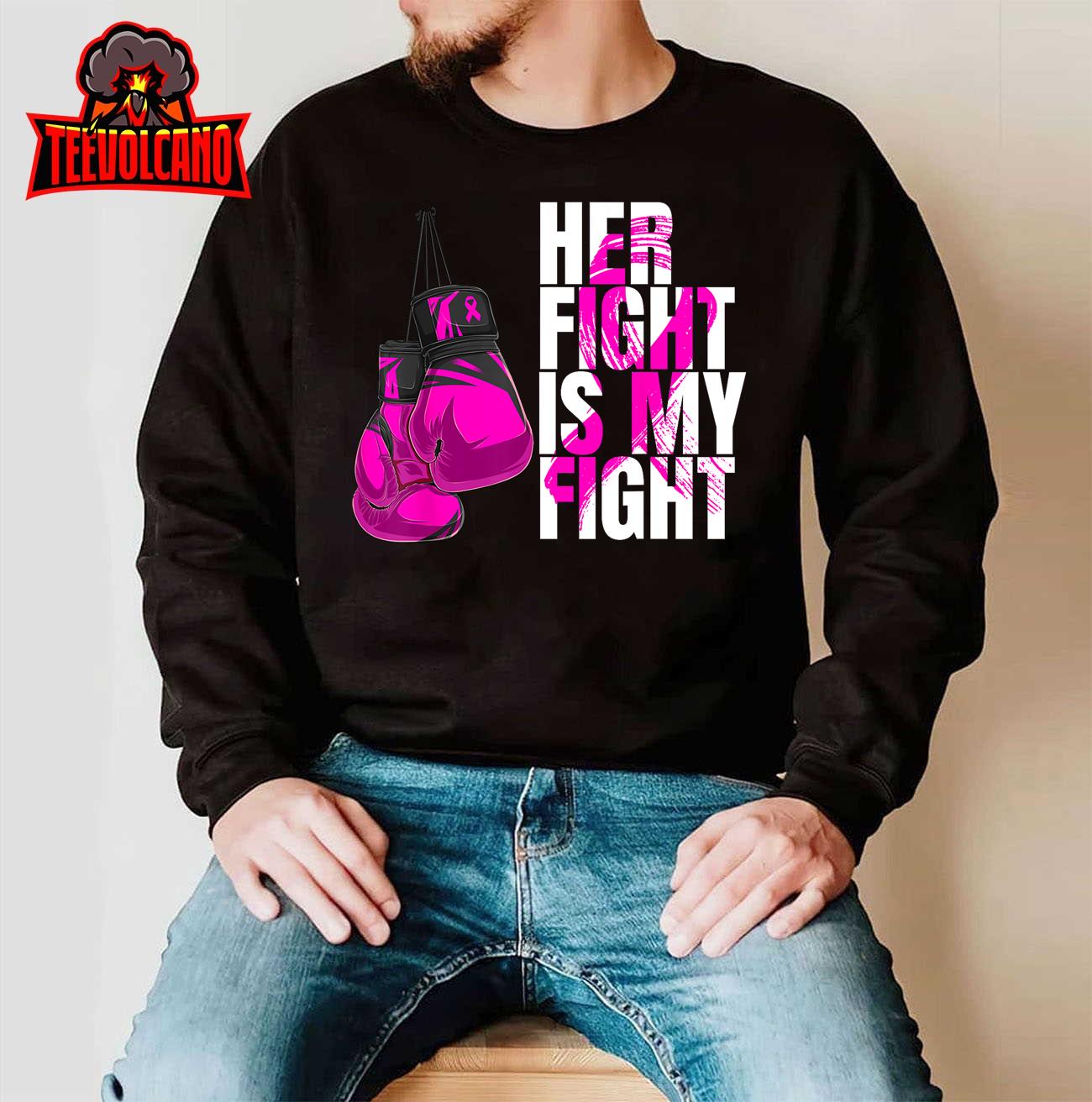 Breast Cancer Awareness Husband Support Squad T-Shirt