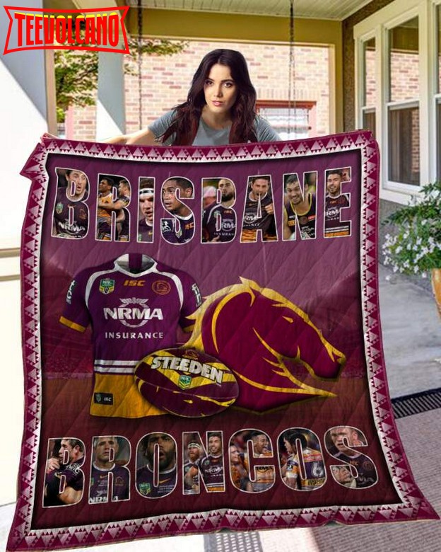 Brisbane Broncos 3D Customized Quilt Blanket