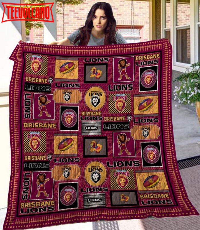 Brisbane Lions 3D Customized Quilt Blanket