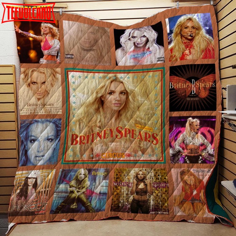 Britney Spears Band Quilt Blanket