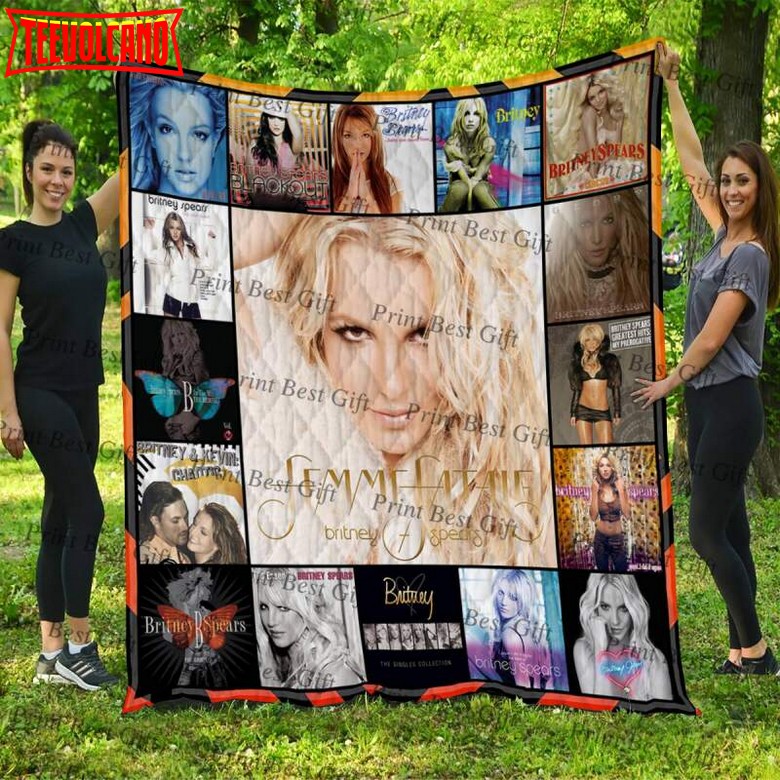 Britney Spears Cover Poster 3D Customized Quilt Blanket