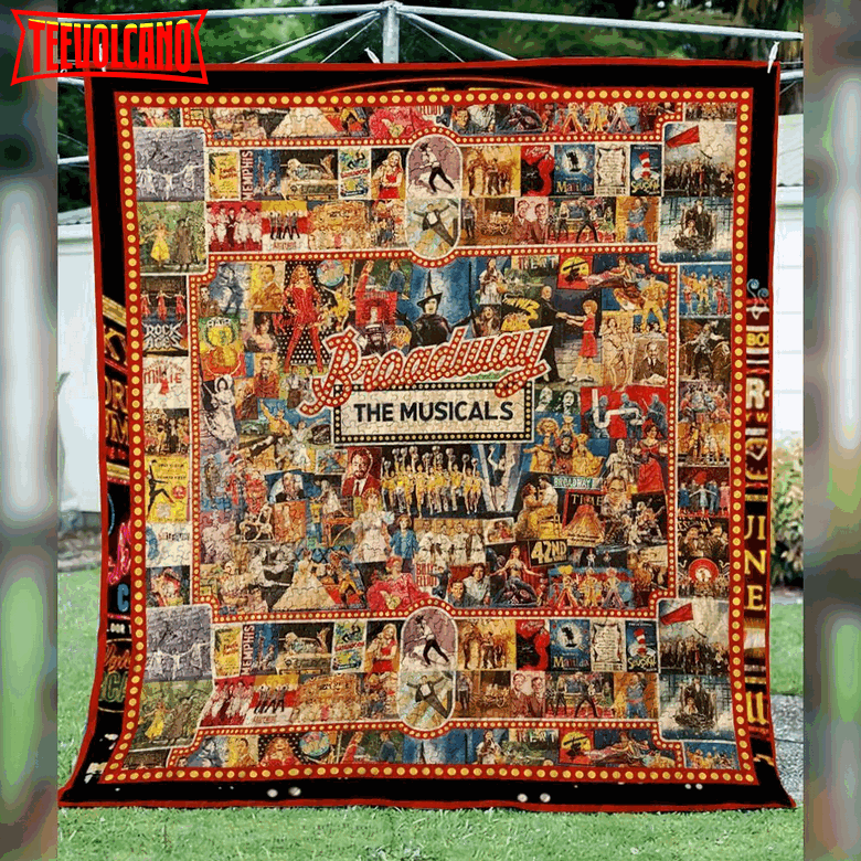 Broadways The Musical 3D Customized Quilt Blanket