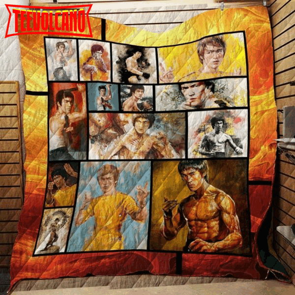 Bruce Lee 3D Customized Quilt Blanket