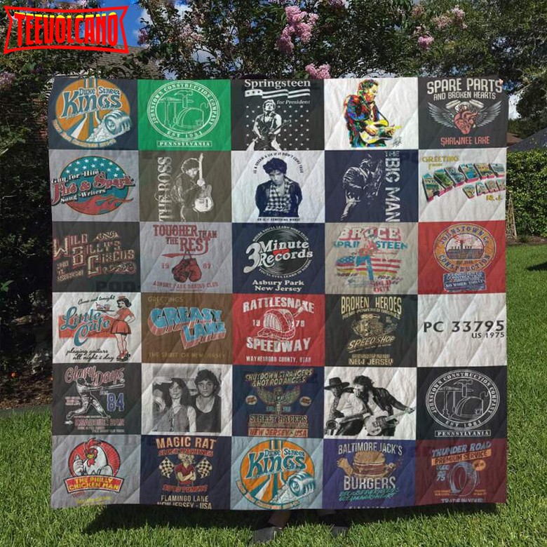 Bruce Springsteen Tshirt For Fans 3D Quilt Blanket