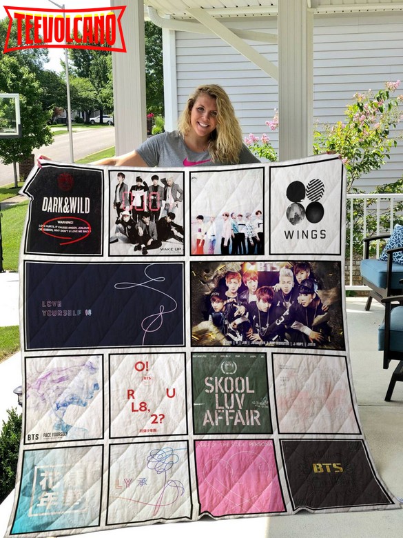 Bts 3D Customized Quilt Blanket