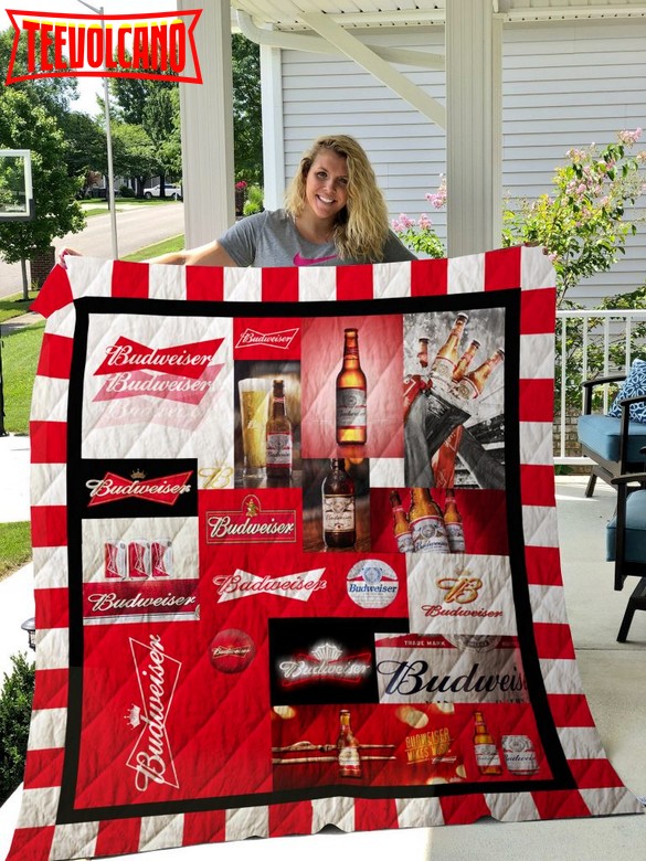 Budweiser 3D Quilt Blanket