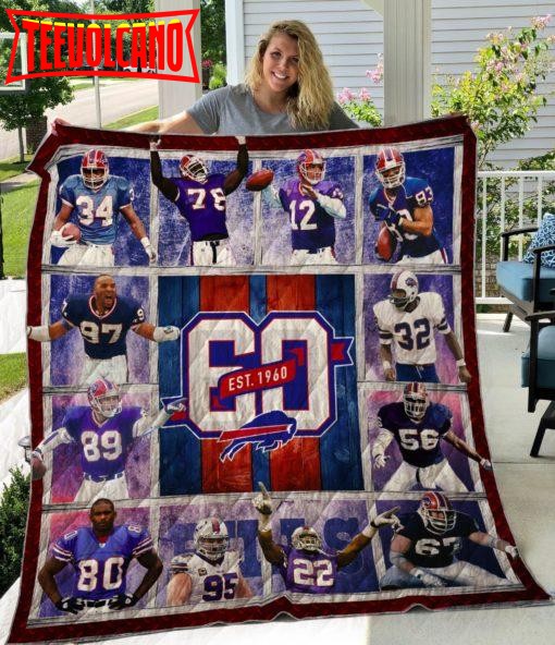 Buffalo Bills 3D Quilt Blanket