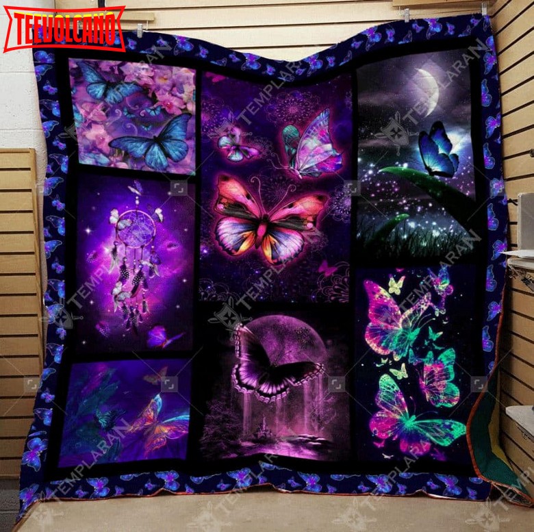 Butterfly Beautiful Fairy 3D Quilt Blanket