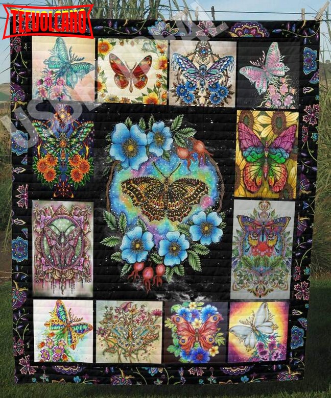 Butterfly Beautiful Love 3D Quilt Blanket