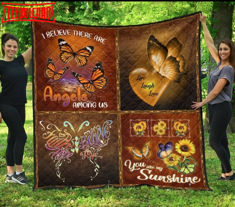 Butterfly Believe In Love 3D Quilt Blanket