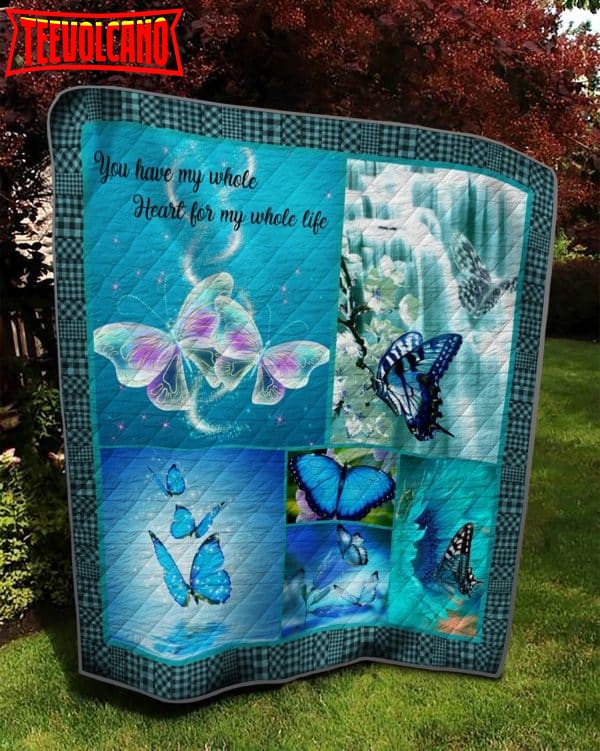 Butterfly Boom Boom Yah Christmas Gift 3D Quilt Blanket