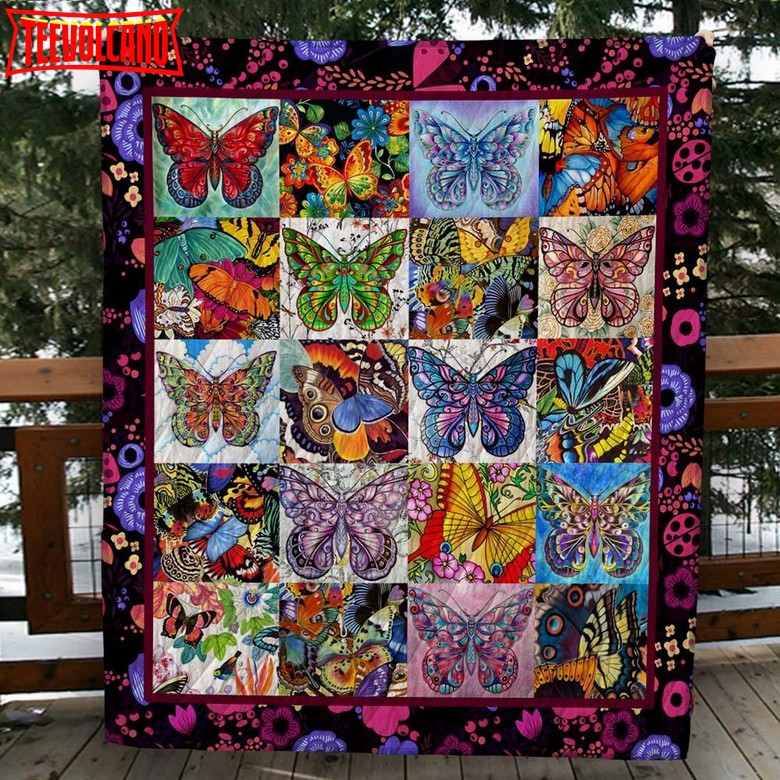 Butterfly Customize Quilt Blanket