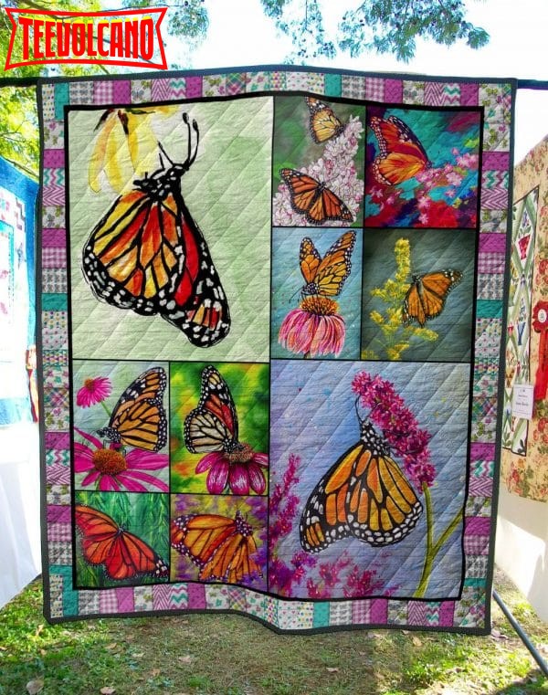 Butterfly Fly Fly The Butterfly Christmas Gift 3D Quilt Blanket