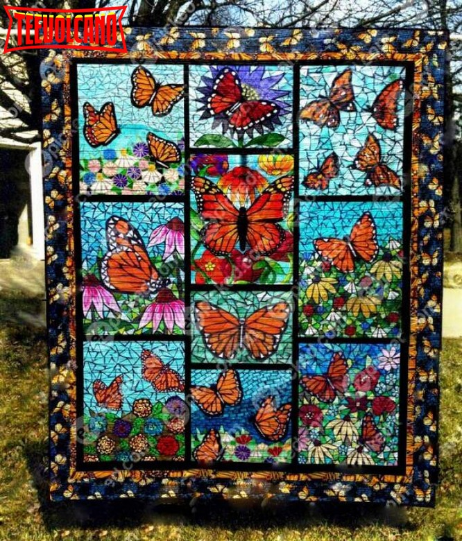 Butterfly Fly Me To The Moon Best Seller Christmas Gift 3D Quilt Blanket