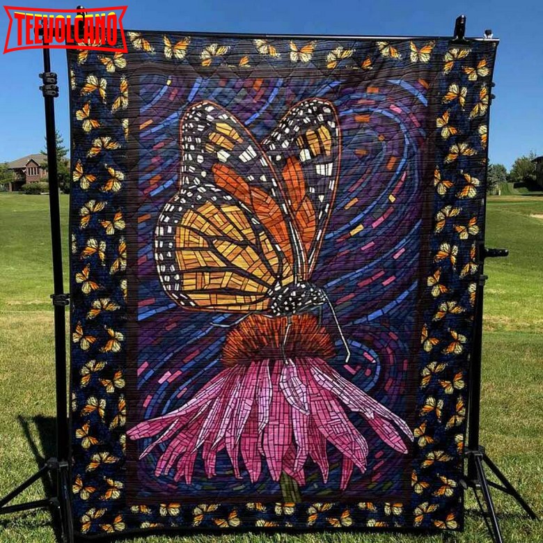 Butterfly In Drake Christmas Gift 3D Quilt Blanket