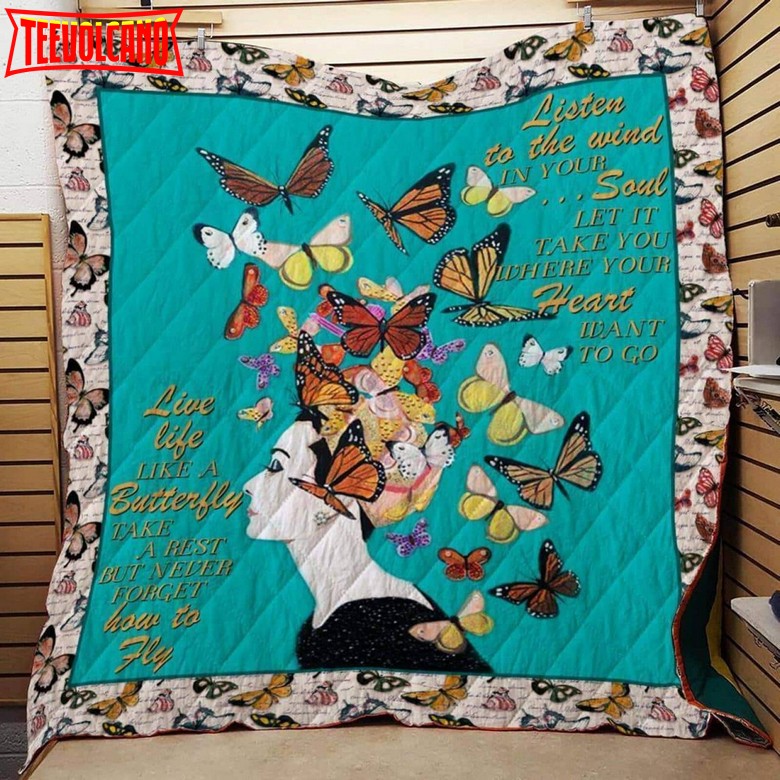 Butterfly Lucid Dream Christmas Gift 3D Quilt Blanket