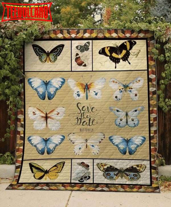 Butterfly Milky Milky Milk Christmas Gift 3D Quilt Blanket