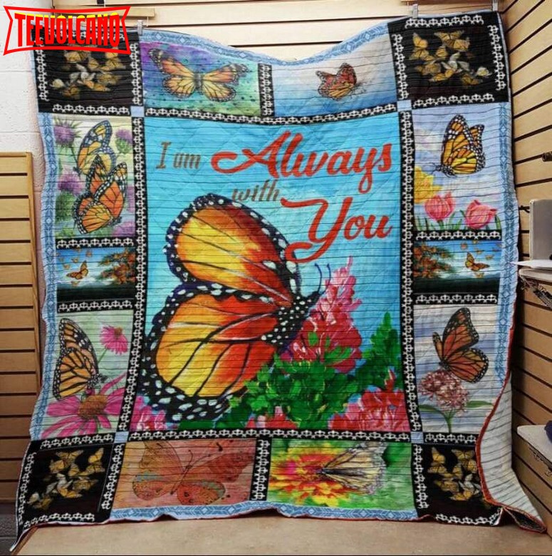 Butterfly Right Beside You 3D Quilt Blanket