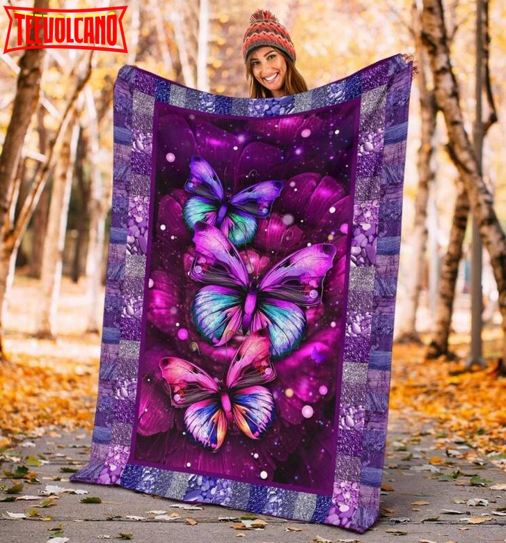 Butterfly Soul And Spirits 3D Quilt Blanket