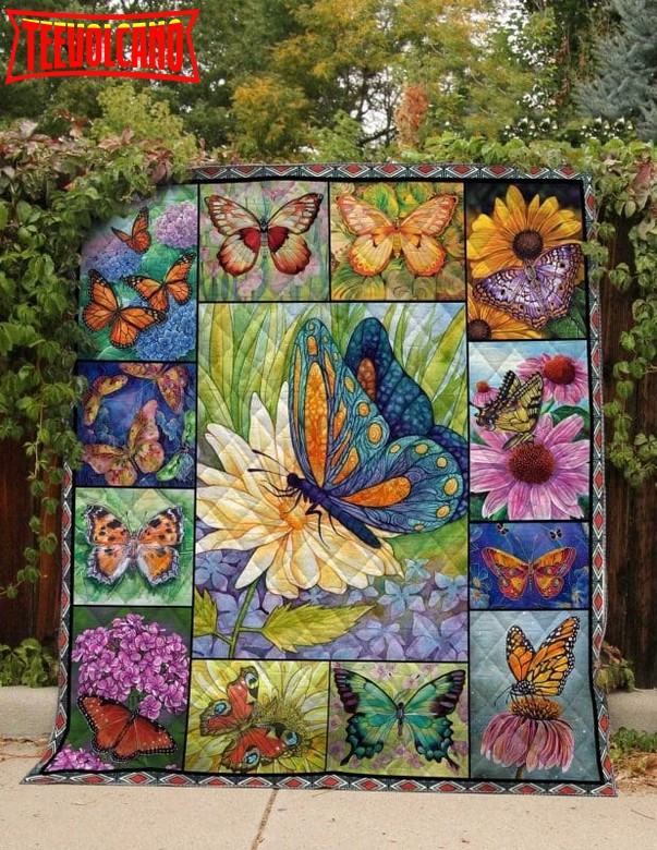 Butterfly The Simple Things 3D Quilt Blanket