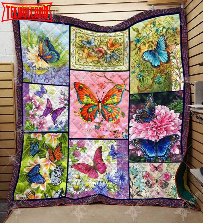 Butterfly We Don’T Talk Any More Christmas Gift 3D Quilt Blanket