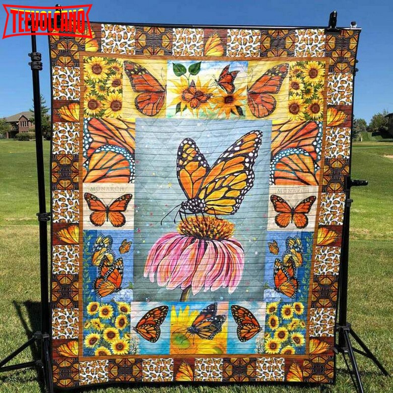 Butterfly You Are My Sunshine Christmas Gift 3D Quilt Blanket