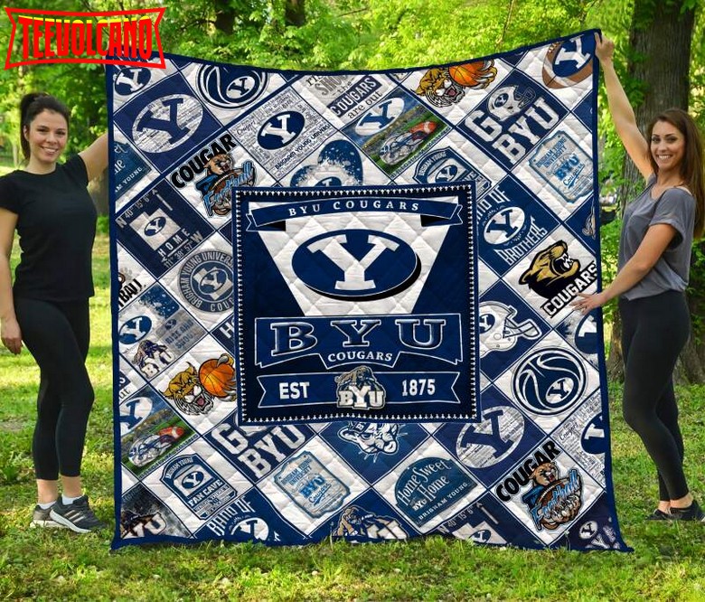 Byu Cougars 3D Customized Quilt Blanket