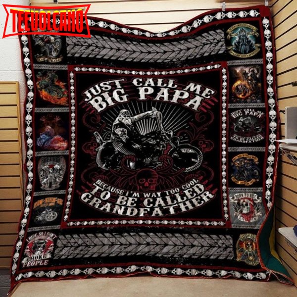 Call Me Big Papa Fabric 3D Customized Quilt Blanket