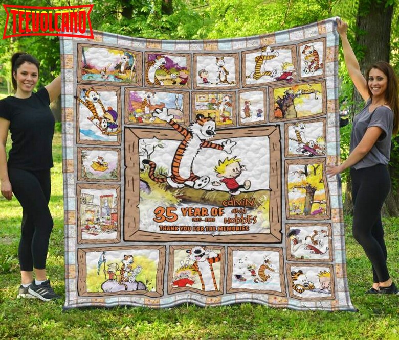 Calvin And Hobbes Thank You For The Memories 3D Quilt Blanket