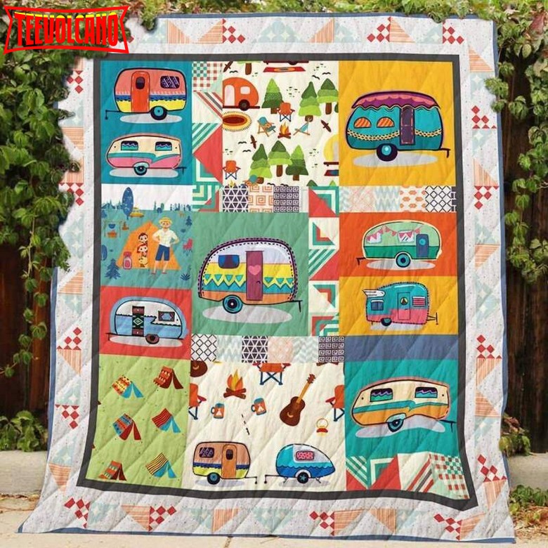 Camping Bbi Bbi 3D Quilt Blanket